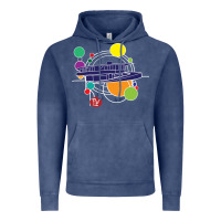 Vintage Denim retro graphic design   frank lloyd wright Vintage Hoodie - linhVisuals