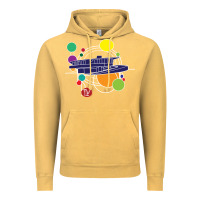 Vintage Mustard retro graphic design   frank lloyd wright Vintage Hoodie - linhVisuals