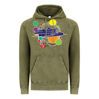 Vintage Olive retro graphic design   frank lloyd wright Vintage Hoodie - linhVisuals