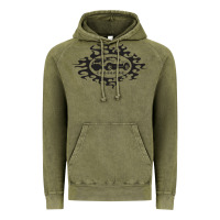 Vintage Olive tribal xfire roadster   crossfire roadster Vintage Hoodie - linhVisuals