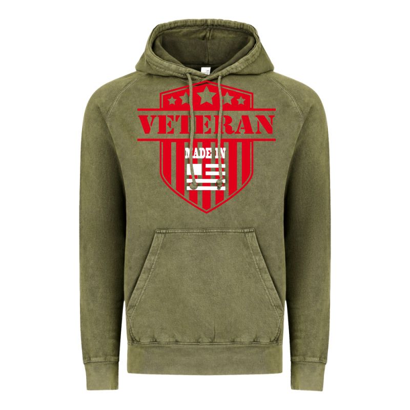 Veteran Made In Usa   Military Vintage Hoodie by linhVisuals | Teevron