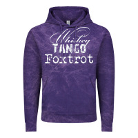 Cloud Purple wtf in military speak   saying Vintage Hoodie - linhVisuals