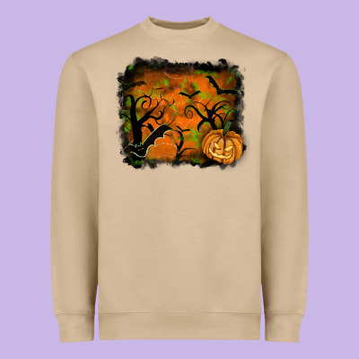 Halloween Background Heavyweight Sweatshirt Designed By Ranaportraitstore