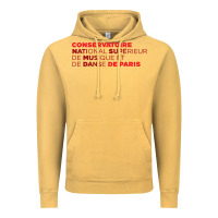 Vintage Mustard logocnsmdp conservatoire de paris Vintage Hoodie - linhVisuals
