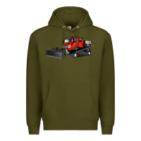 Army Green snowcat Premium Hoodie - Artiststas