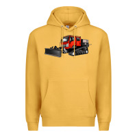 Mustard snowcat Premium Hoodie - Artiststas