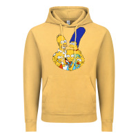 Vintage Mustard simpson Vintage Hoodie - linhVisuals