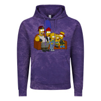 Cloud Purple simpson family Vintage Hoodie - linhVisuals