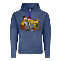 Vintage Denim simpson family Vintage Hoodie - linhVisuals