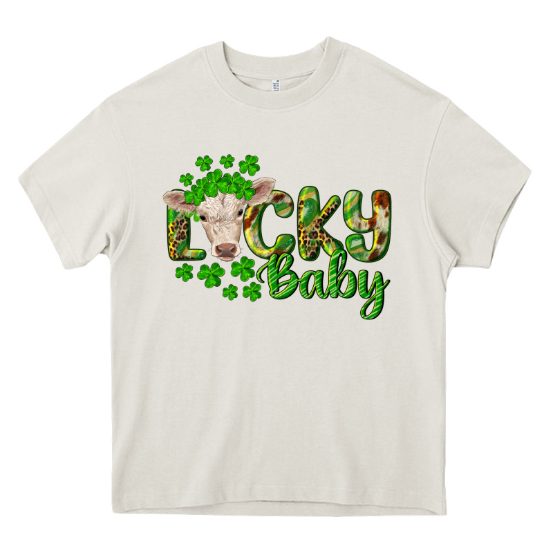 Lucky Baby Charolais Calf Heavy Core Tee by RanaPortraitStore | Teevron