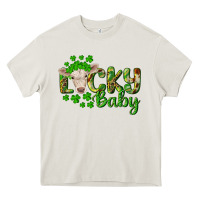 Cream Lucky baby charolais calf Heavy Core Tee - RanaPortraitStore