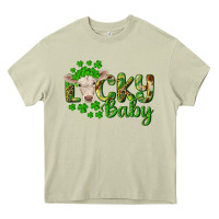 Mossy Lucky baby charolais calf Heavy Core Tee - RanaPortraitStore
