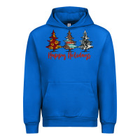 Cobalt happy holidays christmas trees Urban Hoodie - Jasminsmagicworld