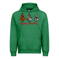 Emerald happy holidays christmas trees Urban Hoodie - Jasminsmagicworld