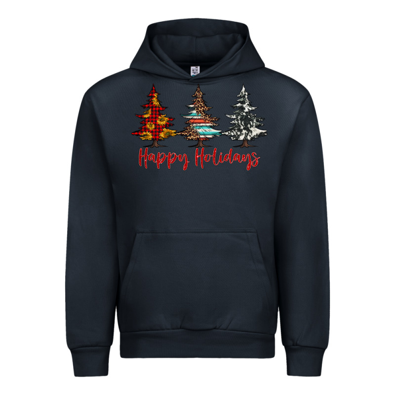 Happy Holidays Christmas Trees Urban Hoodie by Jasminsmagicworld | Teevron