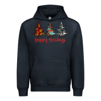 Navy happy holidays christmas trees Urban Hoodie - Jasminsmagicworld