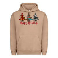 Pigment Burro happy holidays christmas trees Urban Hoodie - Jasminsmagicworld