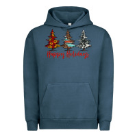 Pigment Midnight Navy happy holidays christmas trees Urban Hoodie - Jasminsmagicworld