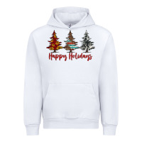 White happy holidays christmas trees Urban Hoodie - Jasminsmagicworld