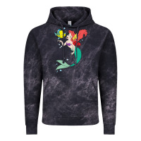 Cloud Black ariel mermaid Vintage Hoodie - linhVisuals