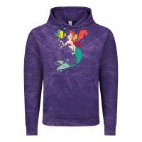Cloud Purple ariel mermaid Vintage Hoodie - linhVisuals