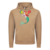 Vintage Coffee ariel mermaid Vintage Hoodie - linhVisuals