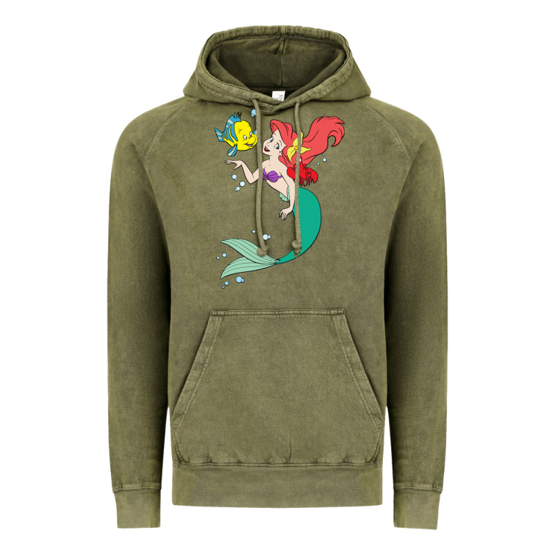 Ariel Mermaid Vintage Hoodie by linhVisuals | Teevron