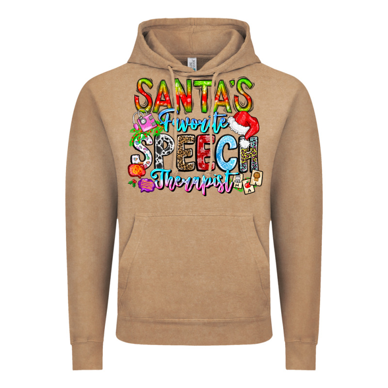 Festive Speech Therapist Tribute Vintage Hoodie by CowhideDigitalArt | Teevron