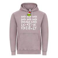 Vintage Zinc Loathe Entirely Grinch For Light Hate hate hate happy christmas Vintage Hoodie - linhVisuals