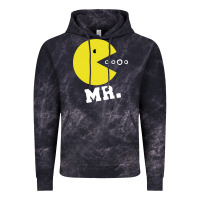 Cloud Black Mr Pacman Vintage Hoodie - linhVisuals
