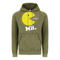 Vintage Olive Mr Pacman Vintage Hoodie - linhVisuals
