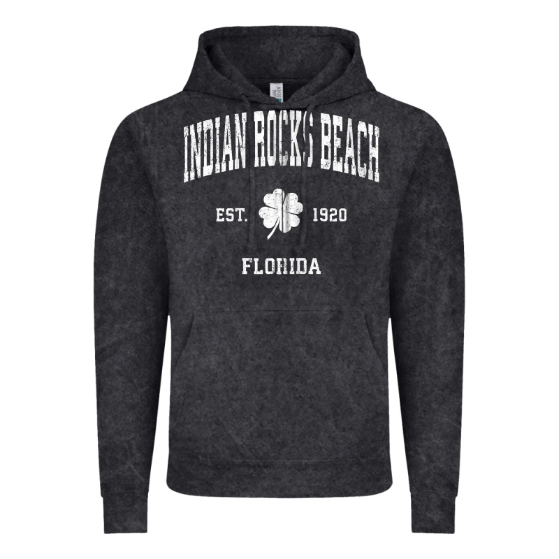 Indian Rocks Beach Florida Vintage Shamrock Sports Zip Hoodie Vintage Hoodie by linhVisuals | Teevron