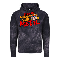 Cloud Black MONDAY NIGHT METAL Vintage Hoodie - linhVisuals
