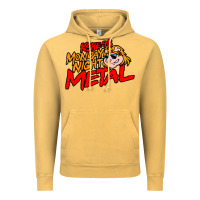 Vintage Mustard MONDAY NIGHT METAL Vintage Hoodie - linhVisuals
