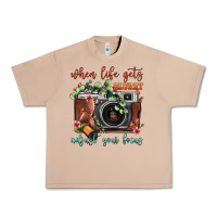 Burro When Life Gets Blurry Adjust Your Focus Vintage Camera Urban Heavy Tee - FaDigitalArtStudio