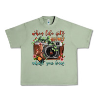 Oil Green When Life Gets Blurry Adjust Your Focus Vintage Camera Urban Heavy Tee - FaDigitalArtStudio