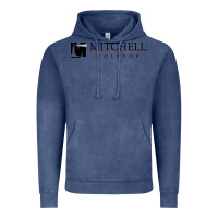 Vintage Denim Mitchell College Vintage Hoodie - linhVisuals