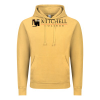 Vintage Mustard Mitchell College Vintage Hoodie - linhVisuals