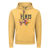 Vintage Mustard PARIS Vintage Hoodie - linhVisuals