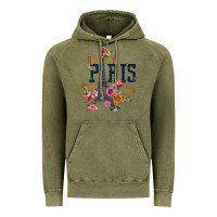 Vintage Olive PARIS Vintage Hoodie - linhVisuals