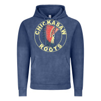 Vintage Denim chickasaw roots headdress native american chickasaw nation Vintage Hoodie - linhVisuals