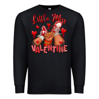 Black little miss valentine afro kid sneakers Premium Sweatshirt - RanaPortraitStore