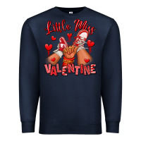 Navy little miss valentine afro kid sneakers Premium Sweatshirt - RanaPortraitStore