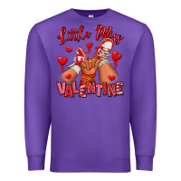 Purple little miss valentine afro kid sneakers Premium Sweatshirt - RanaPortraitStore