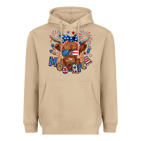Mushroom moo rica highland cow Heavyweight Hoodie - RanaPortraitStore
