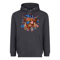 Smoke moo rica highland cow Heavyweight Hoodie - RanaPortraitStore