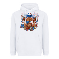 White moo rica highland cow Heavyweight Hoodie - RanaPortraitStore