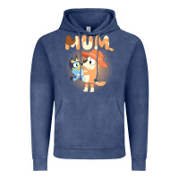 Vintage Denim Bluey Mum Vintage Hoodie - linhVisuals