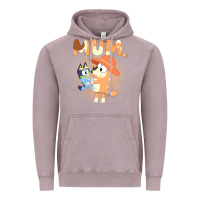 Vintage Zinc Bluey Mum Vintage Hoodie - linhVisuals