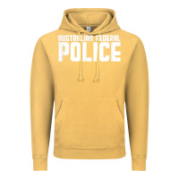 Vintage Mustard australian federal police Vintage Hoodie - linhVisuals